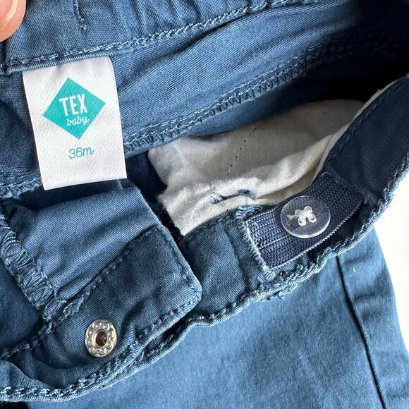 Tex Baby Blue Chino Pants - Adjustable Waist - Size 3 - Picture 4 of 4